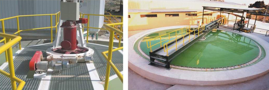 Сгустители и привода вращения фермы и граблин